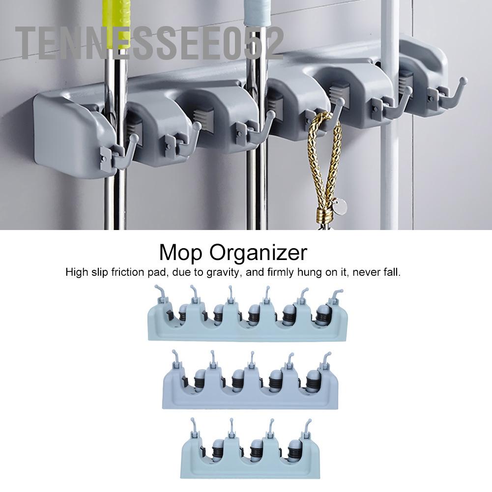 Móc tường giữ cây lau nhà / treo chổi chịu lực tốt không thấm nước