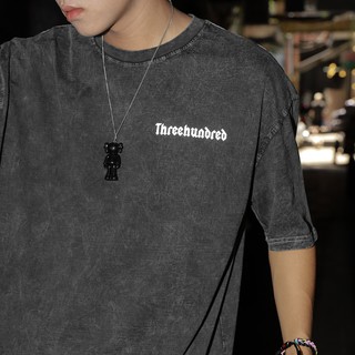 Áo Thun Washed Logo Three Hundred Phản Quang