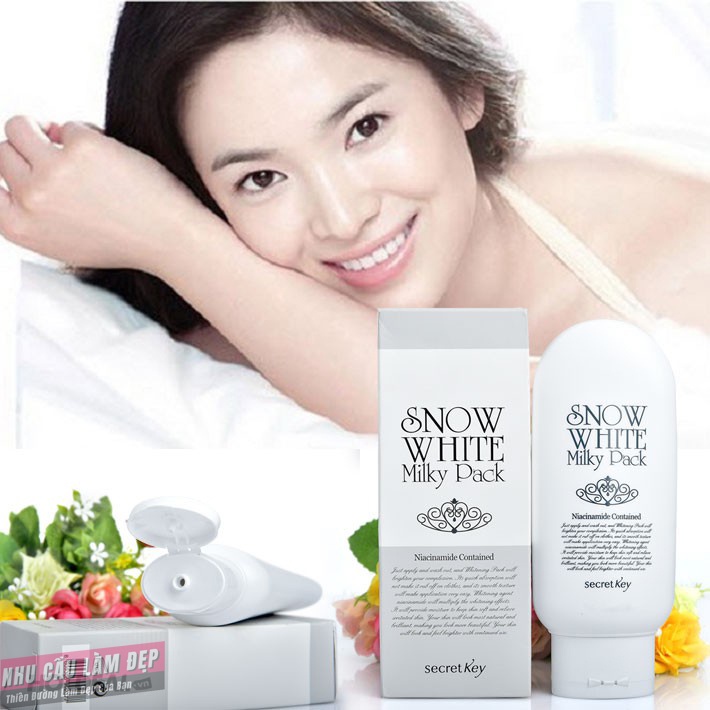 Kem dưỡng da Snow White Milky Pack - kích trắng nâng tone da mặt, body an toàn