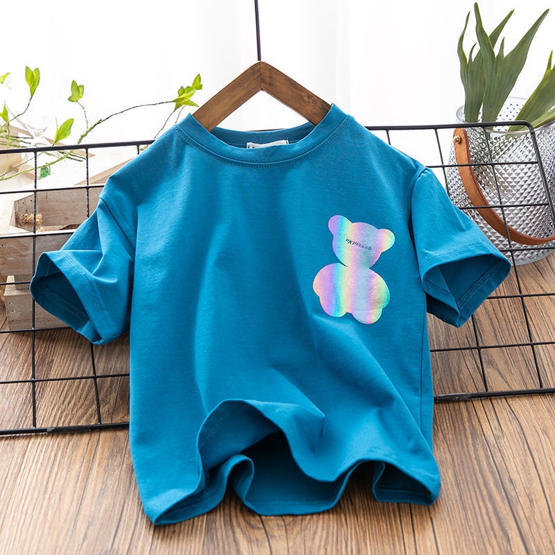 Áo Thun Cotton Tay Ngắn Thiết Kế Mới Thời Trang Xuân Hè Dành Cho Bé