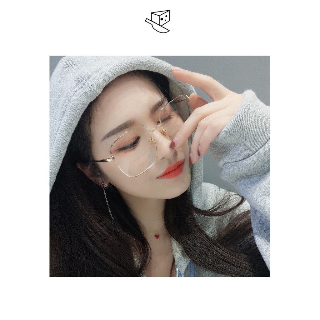 Mắt kính thời trang Eyes Light T5239 gọng kính cận kim loại mắt vuông hot trend