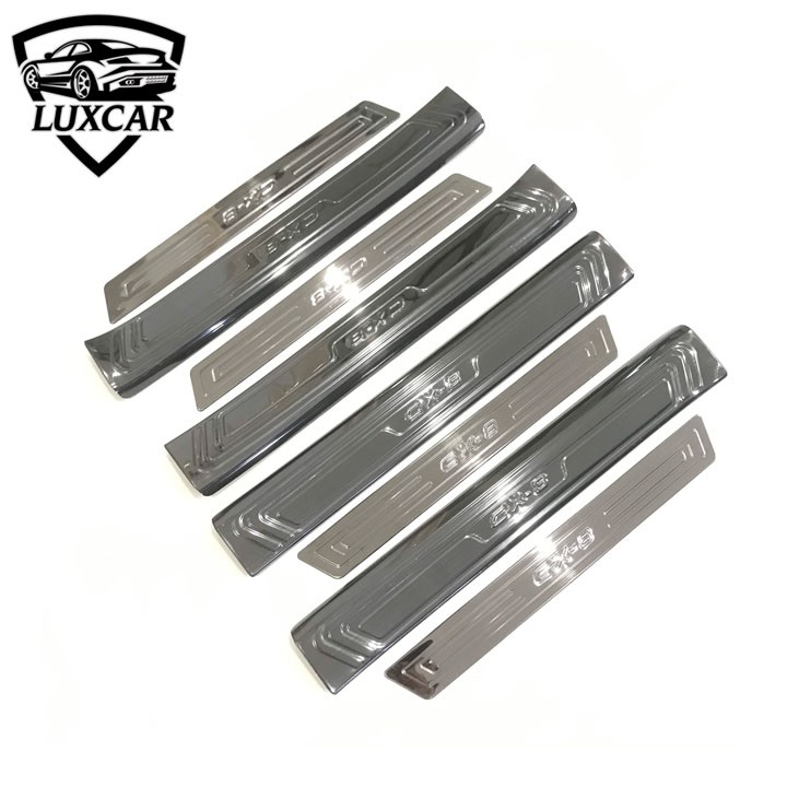 Ốp bậc cửa xe MAZDA CX8 - Chất liệu INOX, TITAN cao cấp LUXCAR
