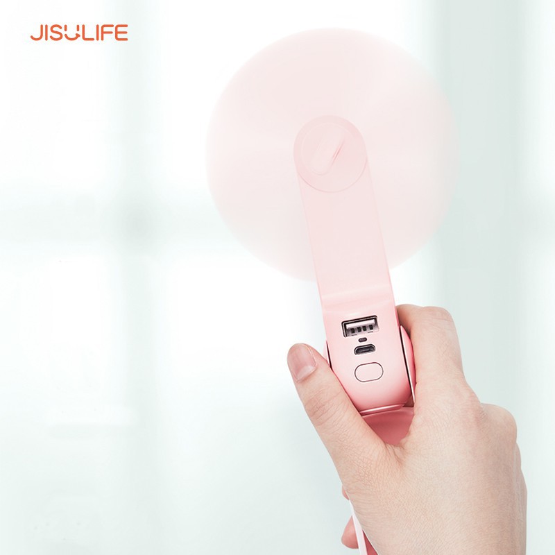 Quạt cầm tay mini tích điện hình gấu Bear Jisulife F8, kiêm làm đèn pin và sạc dự phòng_BH 12 tháng chính hãng | BigBuy360 - bigbuy360.vn