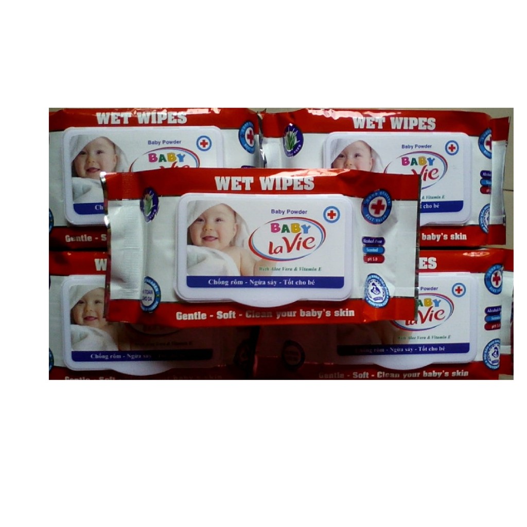 Khăn giấy ướt Baby hương dịu nhẹ 80 gr date 2022