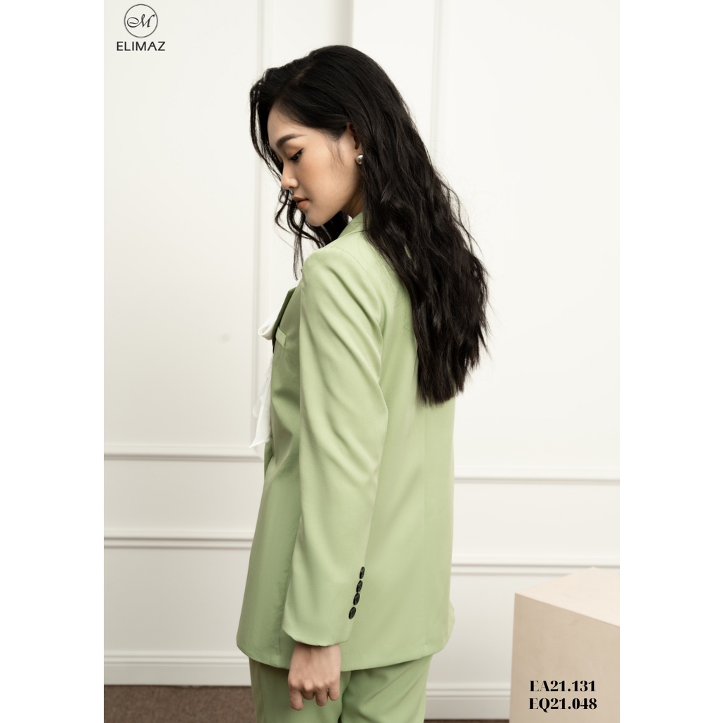 Áo vest nữ công sở ELIMAZ Blazer dài tay chất siêu nhẹ túi giả trước ngực