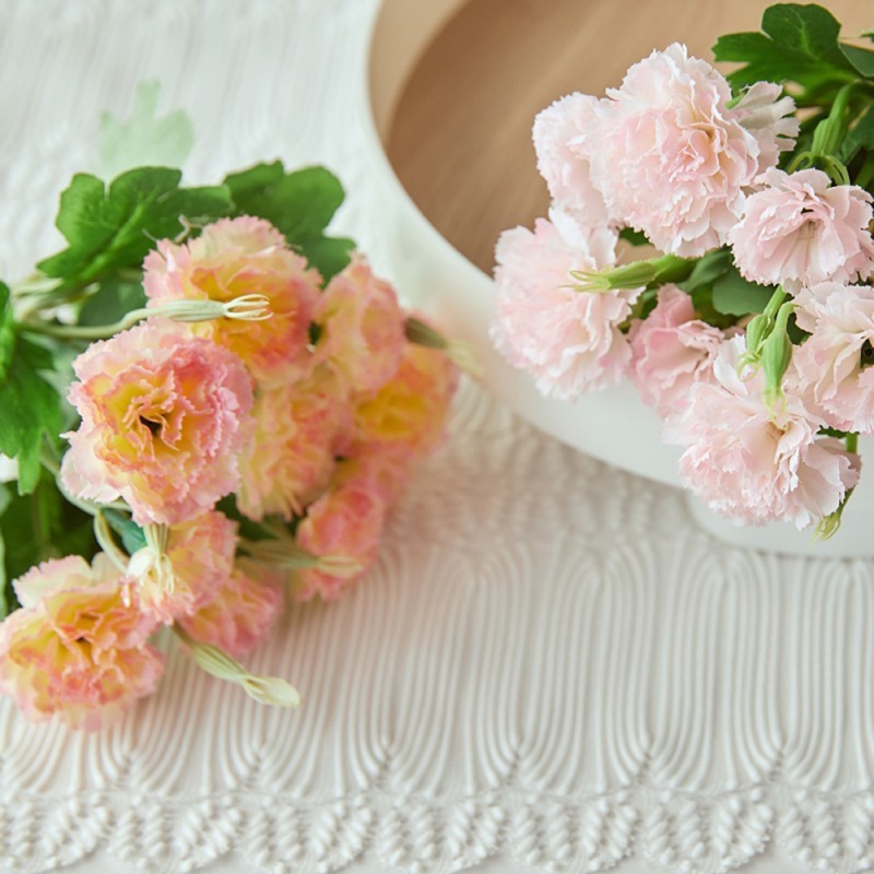 Bó Hoa Cẩm Chướng Giả Bằng Nhựa Dùng Trang Trí Tiệc Cưới