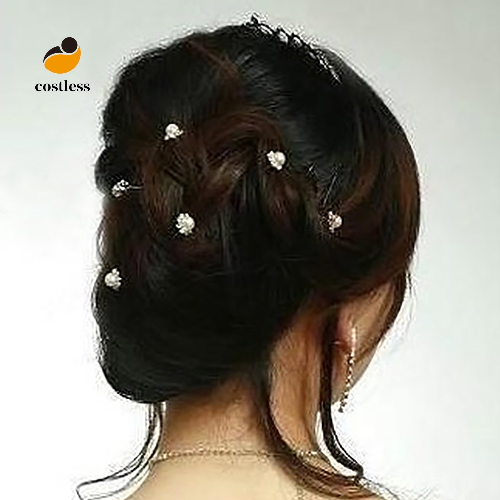 Set 20 ghim cài tóc chữ U đính hạt châu thời trang