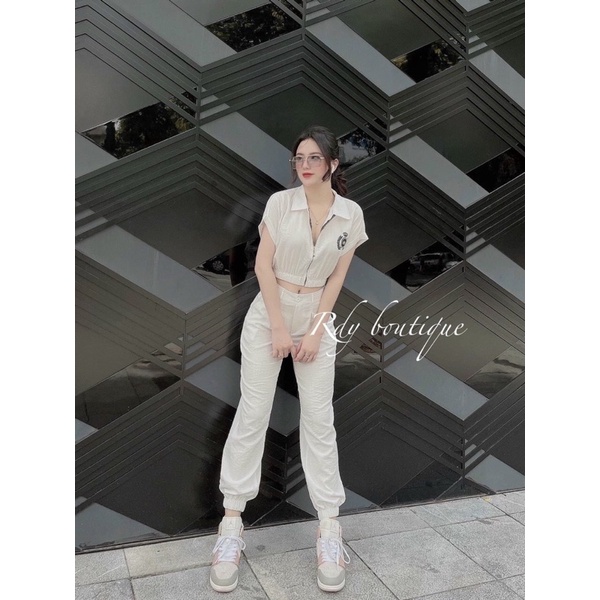 Set bộ đũi khoá croptop logo