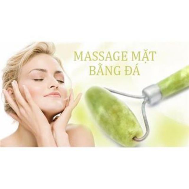 Cây lăn massage mặt thư giãn trẻ hoá da đá cẩm thạch