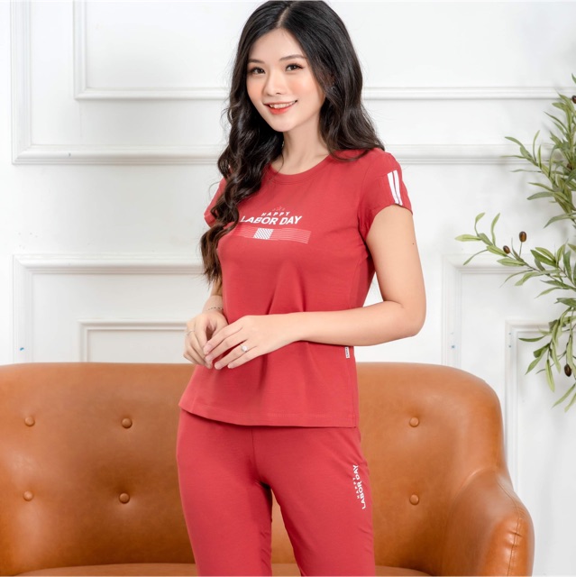 Bộ nữ coton mùa hè | BigBuy360 - bigbuy360.vn