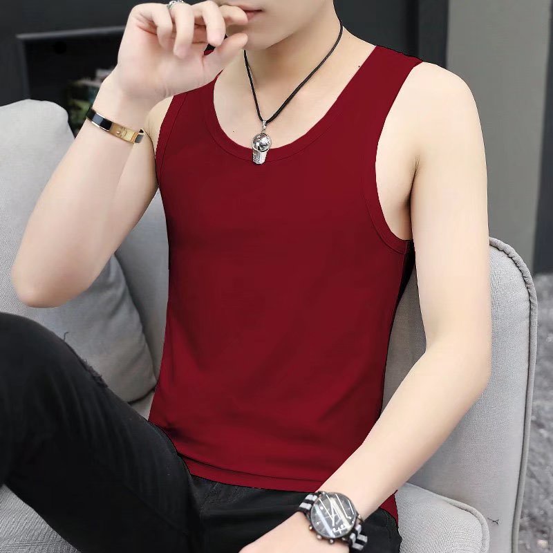 Áo Thun Sát Nách Dáng Ôm Phong Cách Hàn Quốc Dễ Phối Đồ Thời Trang Cho Nam Size M-5xl