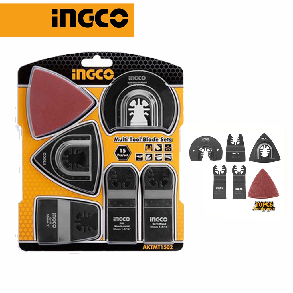 INGCO Bộ lưỡi máy cắt rung đa năng AKTMT1502