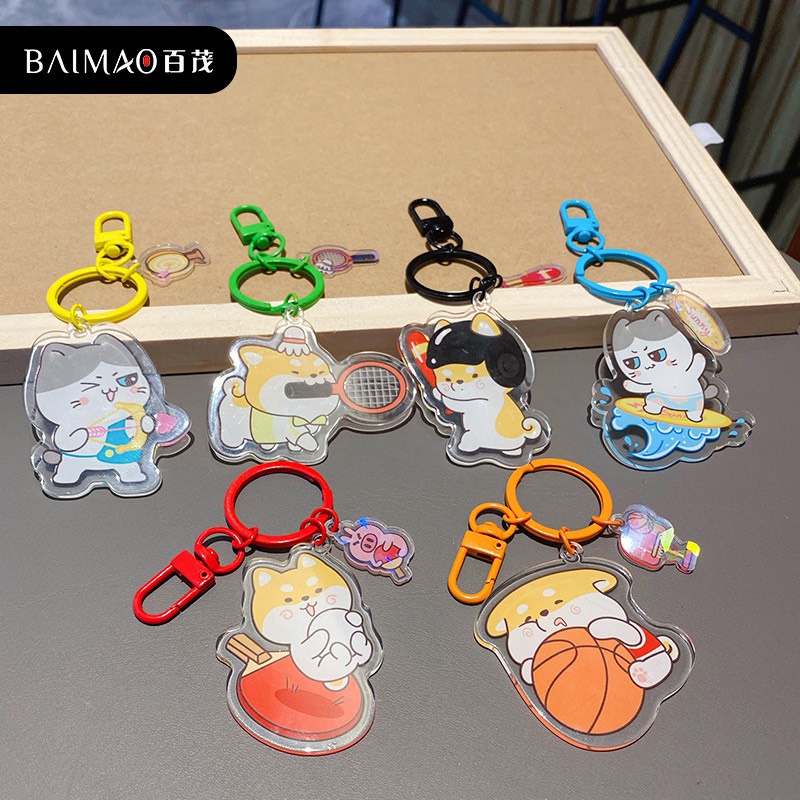 BST Móc Khóa Cute Bảng Silicon ERASHOP 080008 - Phụ Kiện Rẻ Đẹp, Quà Tặng, Phù Hợp Đeo Cặp/ Balo