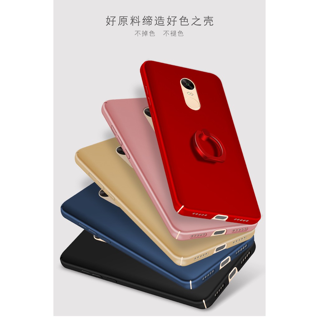 Ốp Điện Thoại Cứng Gắn Nhẫn Đỡ Xoay 360 Độ Cho Xiaomi Redmi Note 4x 32gb 64gb
