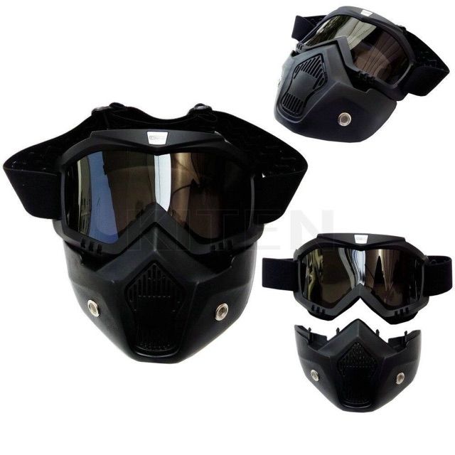 Mặt nạ đeo mũ bảo hiểm BEON - mặt nạ beon đi phượt xe máy
