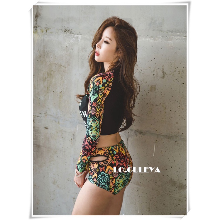 Đồ bơi lửng dài tay thun lạnh cao cấp 3 chi tiết