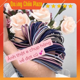 [ Rẻ Vô Địch ] Set dây buộc tóc 100 chiếc ( kèm túi zip)