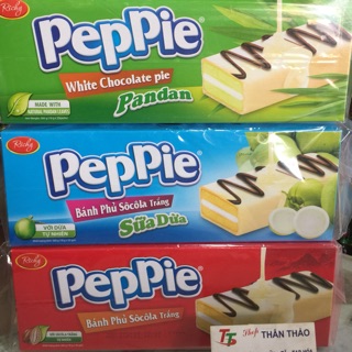 Bánh PEPPIE PHỦ SÔCÔLA TRẮNG Có 3 Vị 360gram (18gx20cái)