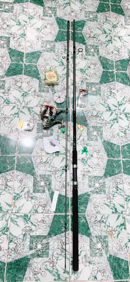 combo bộ cần câu 3m rỗng + Máy 7000 tay quay inox cần cực khoẻ bộ y hình