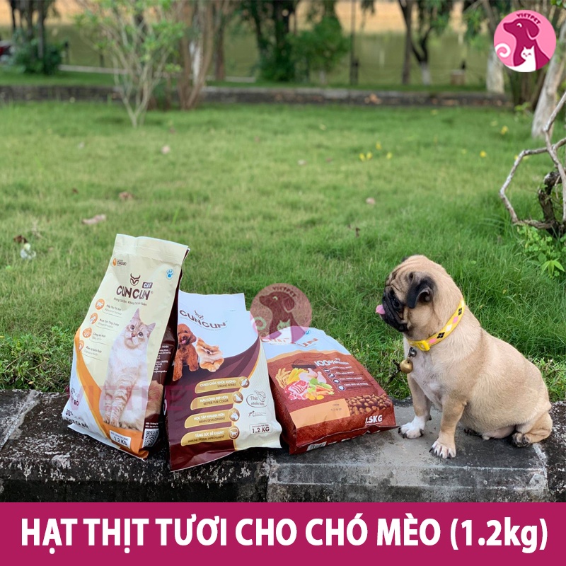 [SALE LỚN] Thức Ăn Cho Chó - HẠT TƯƠI CUNCUN Dành Cho Mọi Giống Cún (1,5kg)