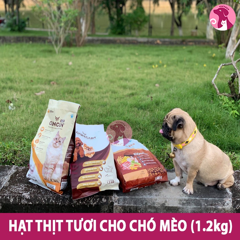 [TẶNG XÚC XÍCH] Thức Ăn Cho Chó - HẠT TƯƠI CUNCUN Dành Cho Mọi Giống Cún (1,5kg)