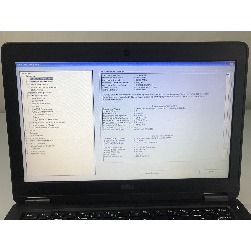 [LAPTOP CŨ] Dell E7250 I7-5600/4G/SSD 256G 99%/12.5"/BH 1 THÁNG | BigBuy360 - bigbuy360.vn