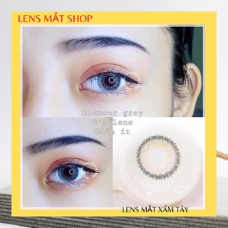 Kính áp tròng xám tây 🔥GIÁ CỰC SỐC🔥giãn tròng to siêu long lanh