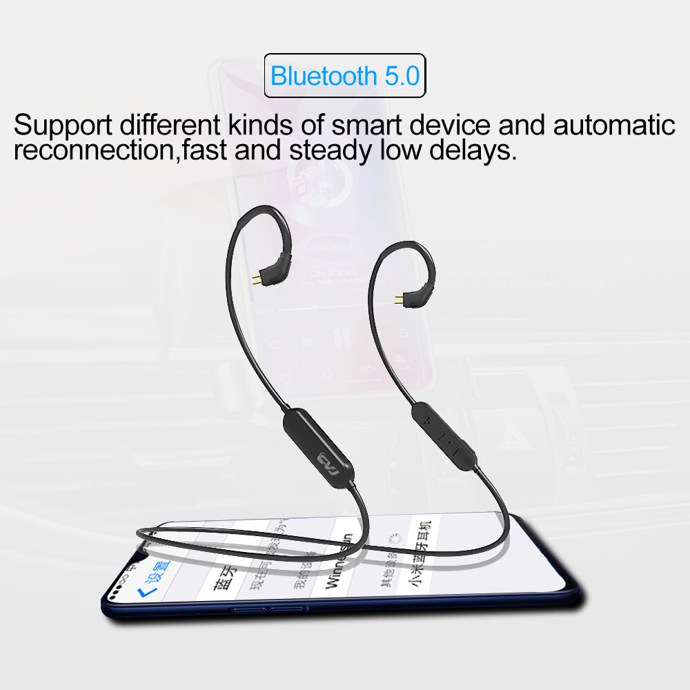 Dây cáp nâng cấp Cvj Ct1 có kết nối Bluetooth 2 chân / Mmcx chuyên nghiệp