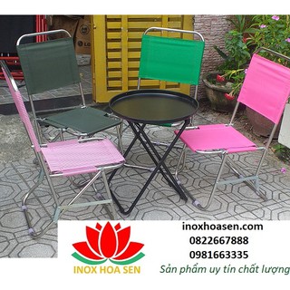 Bàn Ghế xếp cafe ngoài trời(4 ghế 1 bàn),bàn ghế xếp gấp gọn