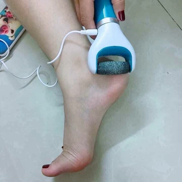 Máy mài gót chân USB (kèm đầu mài), Dụng cụ làm sạch da gót chân