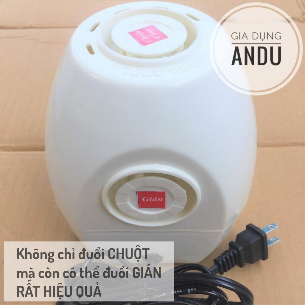 Máy Đuổi Chuột Cống - Gián - Muỗi Siêu Công Suất 50 - 100m2 - Gia Dụng ANDU