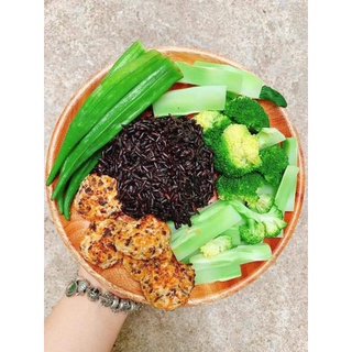 Gạo Lứt Tím Than Ông Thọ - Dẻo mềm,thơm cơm (Túi 1kg).