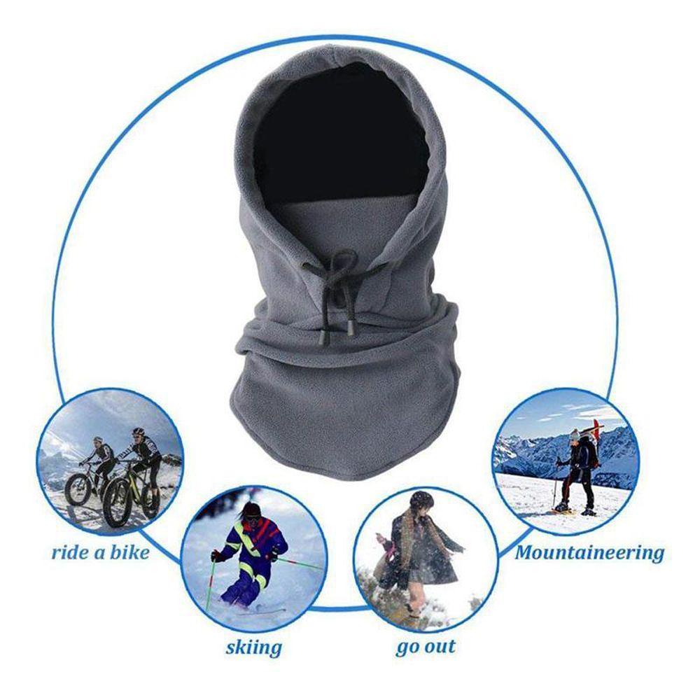 Mũ Trùm Đầu Giữ Ấm Mùa Đông Bằng Vải Lông Chất Lượng Cao Cho Nam Và Nữ