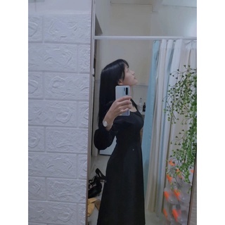 Váy đen tiểu thư dáng dài