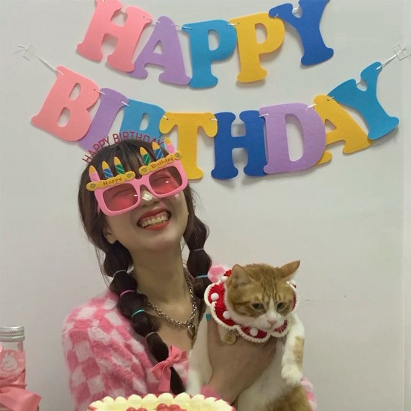 Băng Rôn Chữ Happy Birthday Trang Trí Tiệc Sinh Nhật