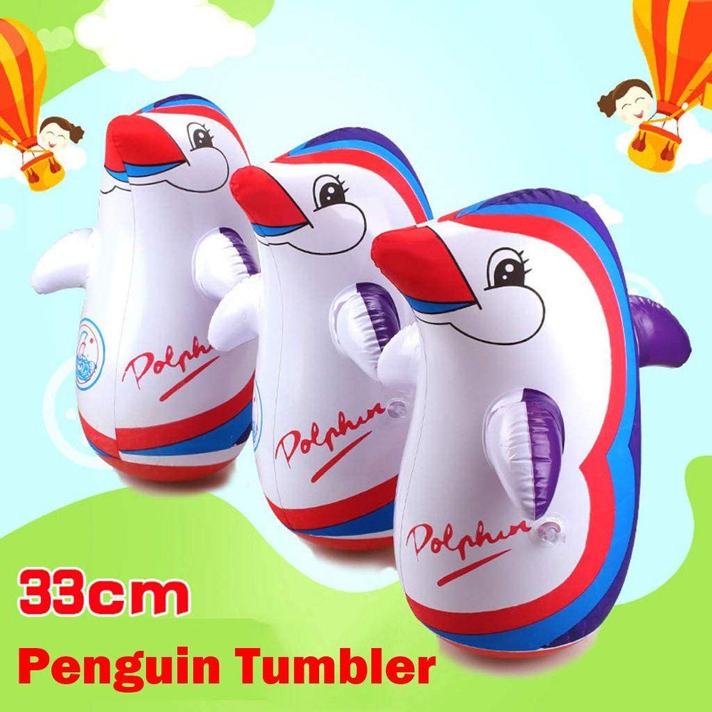 Đồ Chơi Lật Đật Bơm Hơi Bằng Nhựa Mềm Cho Bé