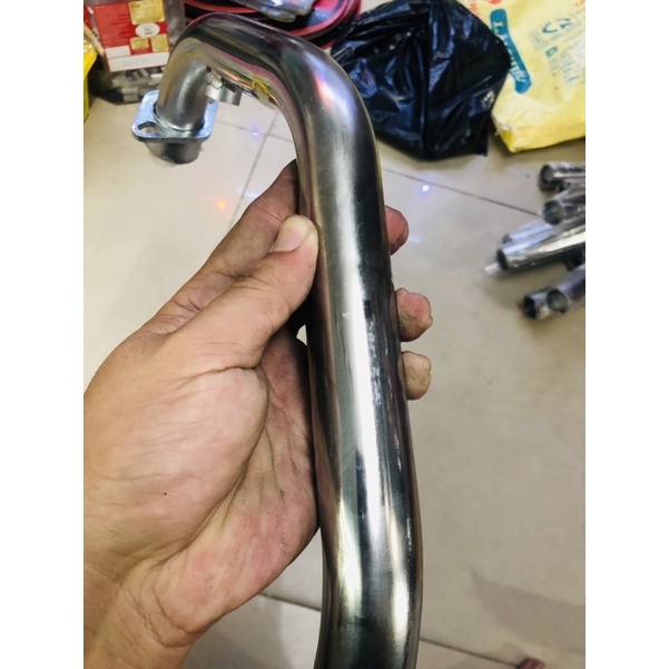 Cổ pô inox 304 gia công thủ công chất lượng cao các loại xe
