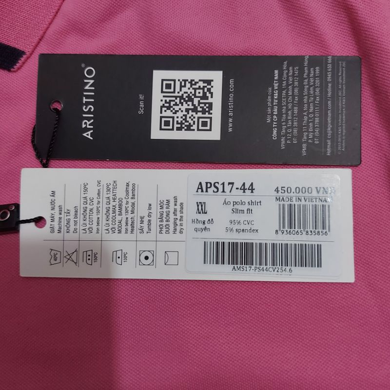 sỉ Áo phông ARISTINO size XXL