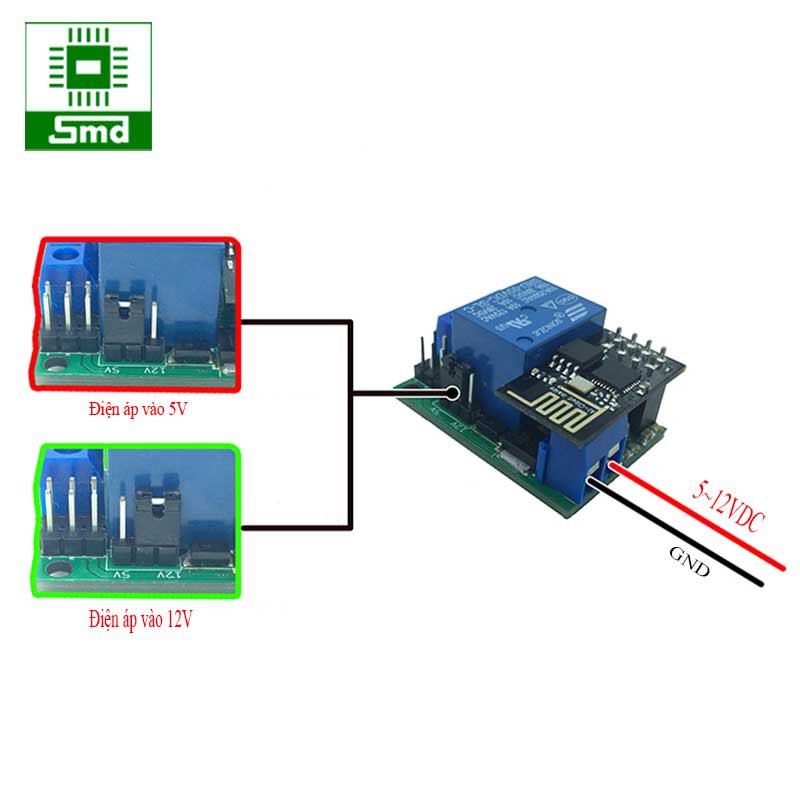 Mạch Wifi esp 8266 Điều khiển relay kết nối DHT11 Đo theo dõi thống kê nhiệt độ độ ẩm điều khiển Relay có app Androi