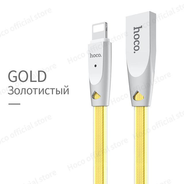 Cáp Sạc Nhanh Hoco U9 Lightning  2M / 1.2M  - đèn Led - Dây chống rối siêu bền -  sạc chính hãng cho iphone ipad