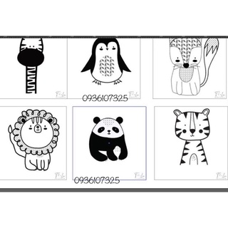 Decal đen trắng kích thích thị giác