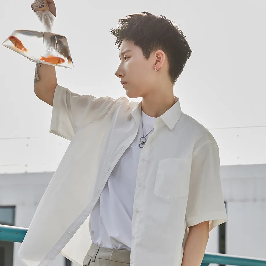 NRVP Áo Sơ Mi Dáng Rộng Thời Trang Hàn Quốc 2022 Dành Cho Nữ