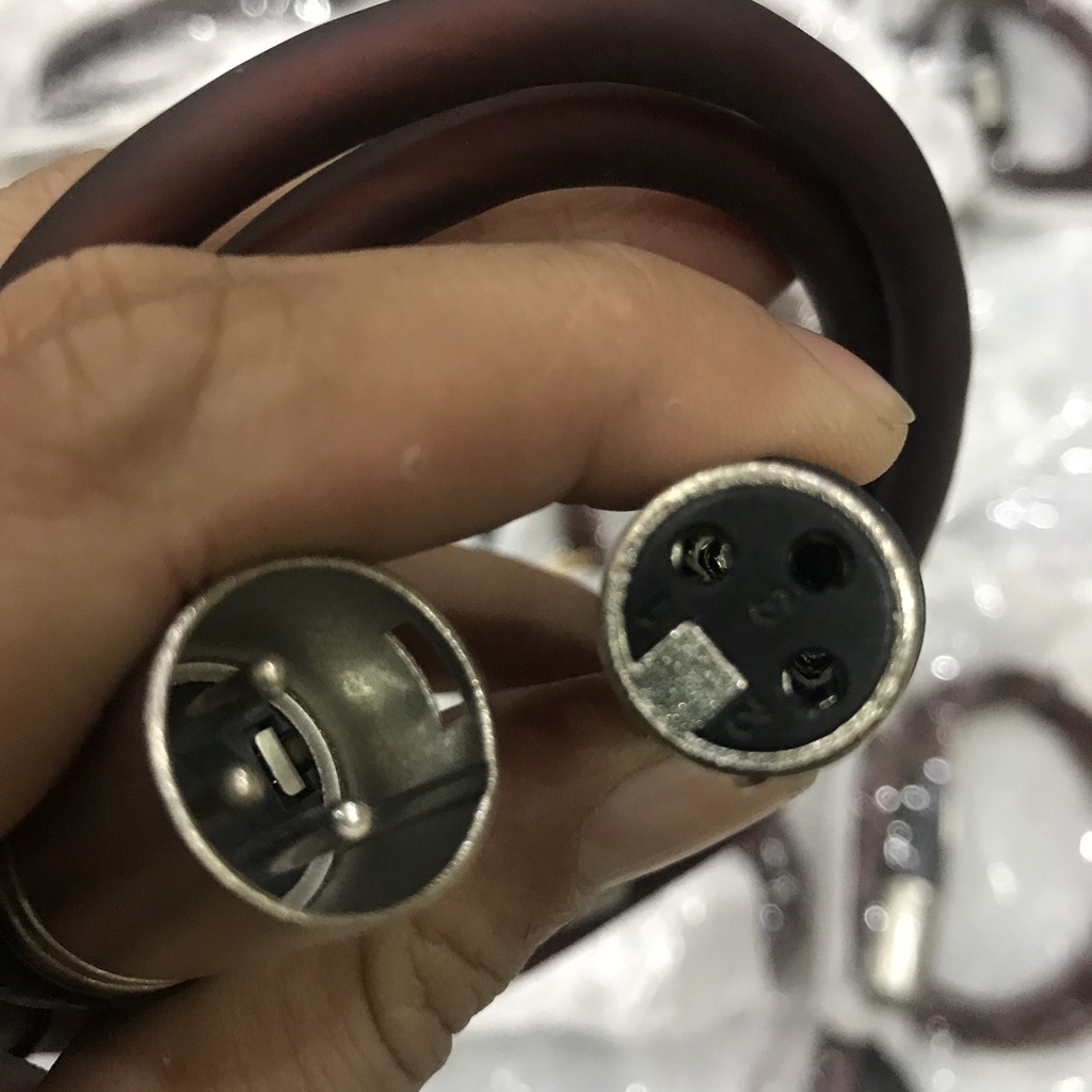 Combo bộ 2 dây Jack Canon Đực Cái 2 chống nhiễu JSJ/Huicheng liền dây - Gia Khang shop