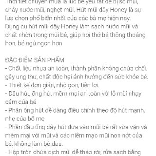 Hút Mũi Cho Bé Yêu