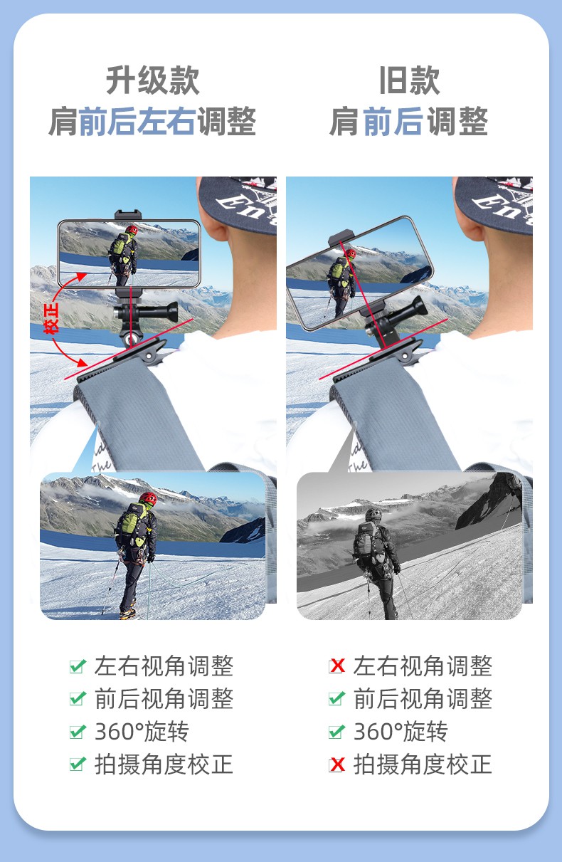 GOPRO Huawei Kẹp Giữ Điện Thoại Gắn Ba Lô Đeo Vai Tiện Dụng | BigBuy360 - bigbuy360.vn