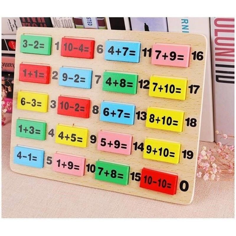 Đồ Chơi Gỗ Domino 110 Quân Giúp Bé Phát Triển Khả Năng Tư Duy Toán Học