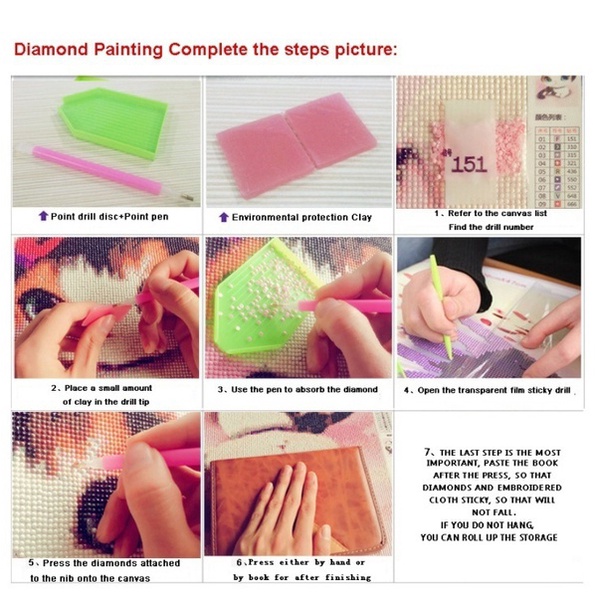 Bộ Tranh Đính Đá 5d Họa Tiết Công Chúa Disney Độc Đáo DIY Dùng Trang Trí