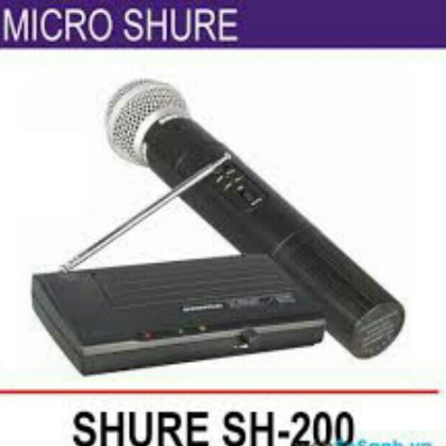 Micro hát không dây shure đơn cao cấp