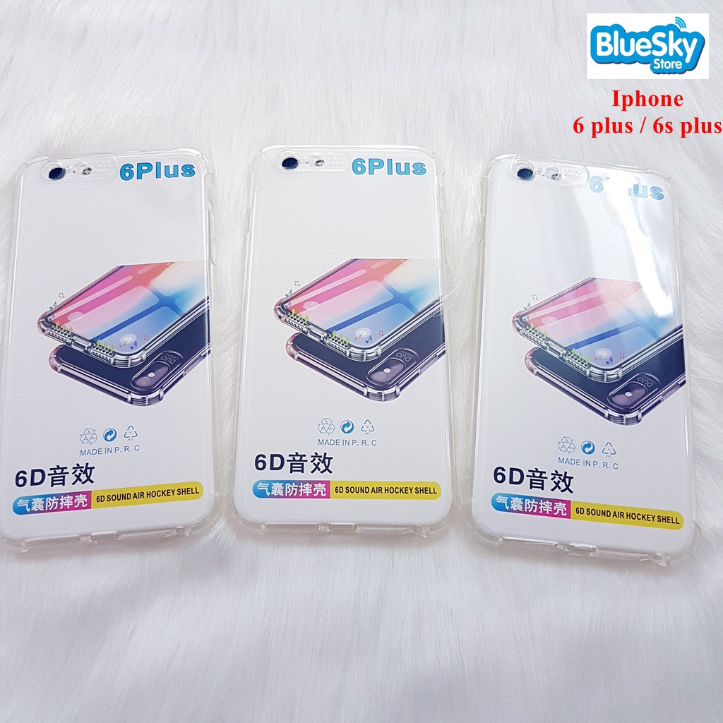 Ốp lưng Iphone 6 Plus / 6s Plus chống sốc dẻo trong 6D