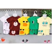 Set 5 bộ cotton cộc tay cho bé